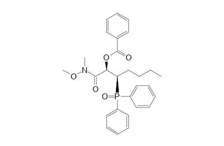 (2R*,3R*)-2-Benzoyloxy-3-diphenylphosphinoyl-N-methoxy-N-methylheptanamide