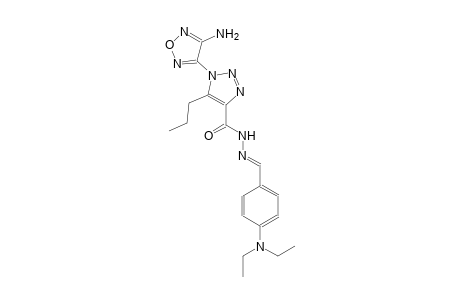 1-(4-amino-1,2,5-oxadiazol-3-yl)-N'-{(E)-[4-(diethylamino)phenyl]methylidene}-5-propyl-1H-1,2,3-triazole-4-carbohydrazide