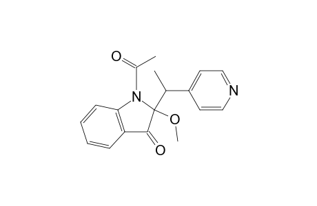 1-Acetyl-2-[1-(4-pyridyl)ethyl]-2-methoxy-1,2-dihydroindol-3-one