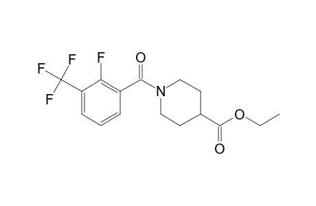 Isonipecotic acid, N-(2-fluoro-3-trifluoromethylbenzoyl)-, ethyl ester