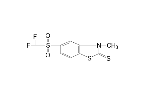 5-[(difluoromethyl)sulfonyl]-3-methyl-2-benzothiazolinethione