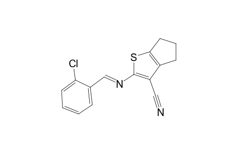 2-[(o-chlorobenzylidene)amino]-5,6-dihydro-4H-cyclopenta[b]thiophene-3-carbonitrile