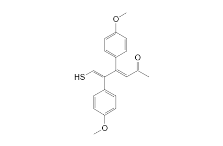 1-Mercapto-2,3-bis(4-methoxyphenyl)hexa-1,3-dien-5-one