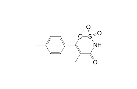 1,2,3-Oxathiazin-4(3H)-one, 5-methyl-6-(4-methylphenyl)-, 2,2-dioxide