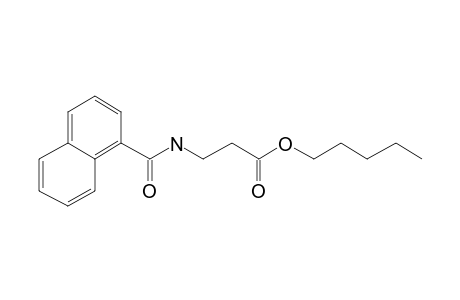 .beta.-Alanine, N-(1-naphthoyl)-, pentyl ester