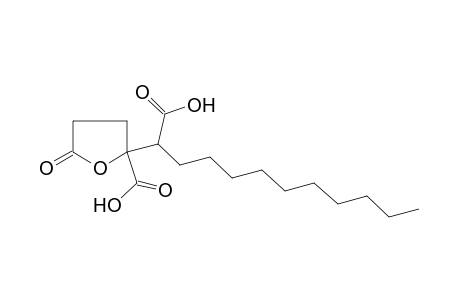 2-carboxy-alpha-decyl-5-oxotetrahydro-2-furanacetic acid