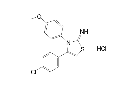 4-(p-chlorophenyl)-2-imino-3-(p-methoxyphenyl)-4-thiazoline, monohydrochloride