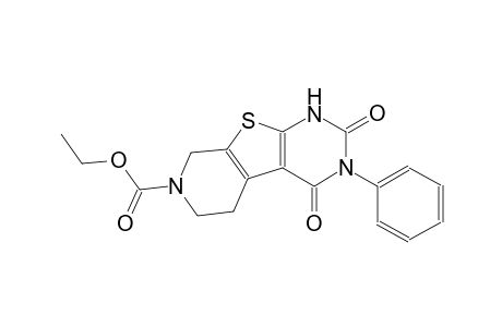 pyrido[4',3':4,5]thieno[2,3-d]pyrimidine-7(2H)-carboxylic acid, 1,3,4,5,6,8-hexahydro-2,4-dioxo-3-phenyl-, ethyl ester