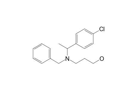 3-{[N-(4'-Chloro-.alpha.-methylbenzyl)-N-benzyl]amino}-1-propanol