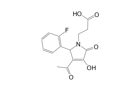 3-[3-acetyl-2-(2-fluorophenyl)-4-hydroxy-5-oxo-2,5-dihydro-1H-pyrrol-1-yl]propanoic acid