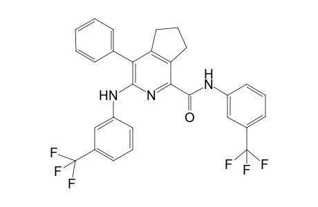 6,7-Dihydro-4-phenyl-N-[3-(trifluoromethyl)phenyl]-6-[((3-trifluoromethyl)phenyl)amino]-5H-2-pyridinecarboxamide