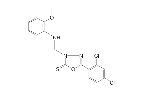 4-[(o-anisidino)methyl]-2-(2,4-dichlorophenyl)-delta2-1,3,4-oxadiazoline-5-thione