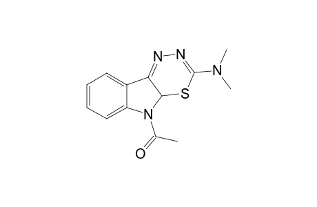 1-(3-dimethylamino-4aH-[1,3,4]thiadiazino[6,5-b]indol-5-yl)ethanone