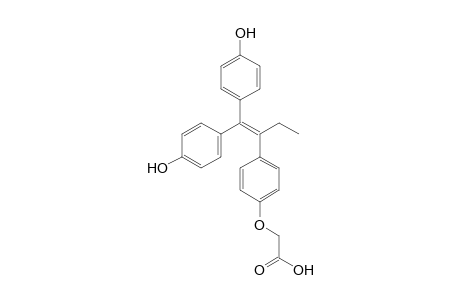 2-[4-[1,1-bis(4-Hydroxyphenyl)but-1-en-2-yl]phenoxy]acetic acid