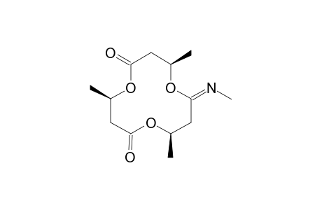 4,8,12-Trimethyl-10-(methylimino)-1,5,9-trioxacyclodecane-2,6-dione