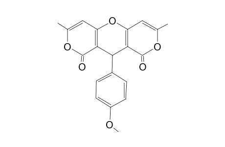 10-(4-Methoxy-phenyl)-3,7-dimethyl-1H,9H,10H-dipyrano(4,3-B:3',4'-E)pyran-1,9-dione