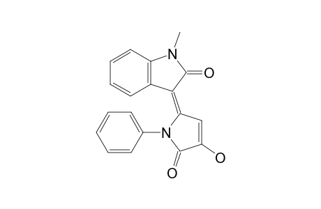 (E)-3-Hydroxy-5-(1-methyl-2-oxo-2,3-dihydroindol-3-ylidene)-1-phenyl-2,5-dihydropyrrol-2-one