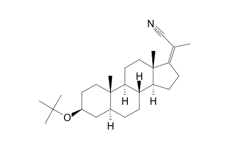 3.beta.-Tert-butoxy-5.alpha.-pregn-17(20)-ene-20-carbonitrile