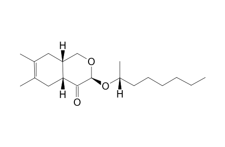 (3S,4AR,8AS)-6,7-DIMETHYL-3-[(R)-2'-OCTYLOXY]-4A,5,8,8A-TETRAHYDRO-1H-2-BENZOPYRAN-4(3H)-ONE