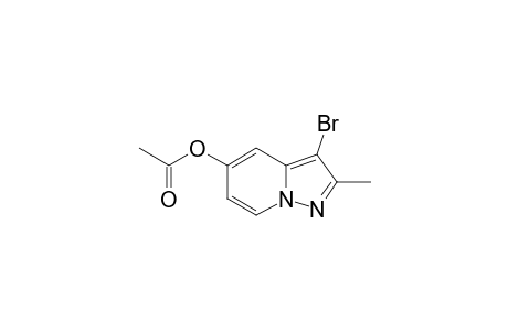 5-ACETOXY-3-BROMO-2-METHYLPYRAZOLO-[1,5-A]-PYRIDINE