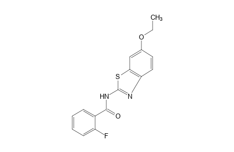 N-(6-ethoxy-2-benzothiazolyl)-o-fluorobenzamide