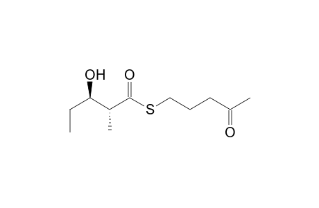 Anti-(2R,3R)-3-hydroxy-2-methylvaleric acid 4-oxopentyl thioester