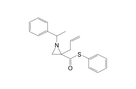 2-Allyl-1-(1-phenylethyl)aziridine-2-carbothioic acid, S-phenyl ester