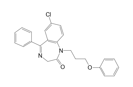 7-Chloro-1,3-dihydro-1-(3-phenoxypropyl)-5-phenyl-2H-1,4-benzodiazepin-2-one