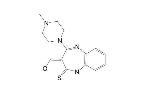 HYDROXYETHYLIDENE_THOINE;4-(4-METHYL-1-PIPERAZINYL)-3-HYDROXYMETHYLIDENE-1-H-BENZO-[B]-[1.4]-DIAZEPINE-2-(3-H)-THIONE