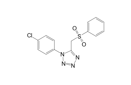 1H-1,2,3,4-Tetrazole, 1-(4-chlorophenyl)-5-[(phenylsulfonyl)methyl]-