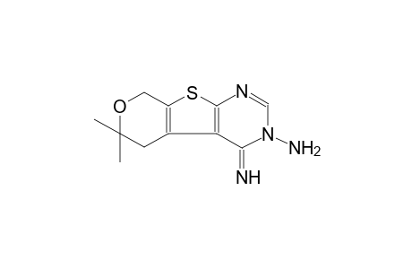 4-imino-6,6-dimethyl-5,8-dihydro-4H-pyrano[4',3':4,5]thieno[2,3-d]pyrimidin-3(6H)-amine