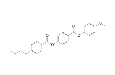 4,2-cresotic acid, p-methoxyphenyl ester, p-butylbenzoate