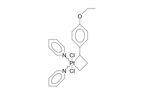 Dichloro-bis(pyridine)-(1-P-ethoxy-phenyl-propane-1,3-diyl)platinum