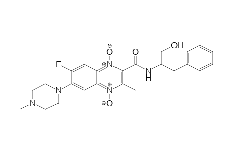 7-Fluoranyl-3-methyl-6-(4-methylpiperazin-1-yl)-4-oxidanidyl-1-oxidanylidene-N-(1-oxidanyl-3-phenyl-propan-2-yl)quinoxalin-1-ium-2-carboxamide