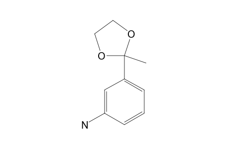 2-(m-aminophenyl)-2-methyl-1,3-dioxolane