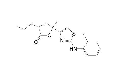 2(3H)-furanone, dihydro-5-methyl-5-[2-[(2-methylphenyl)amino]-4-thiazolyl]-3-propyl-