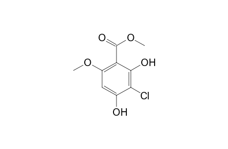3-chloro-6-methoxy-beta-resorcylic acid, methyl ester