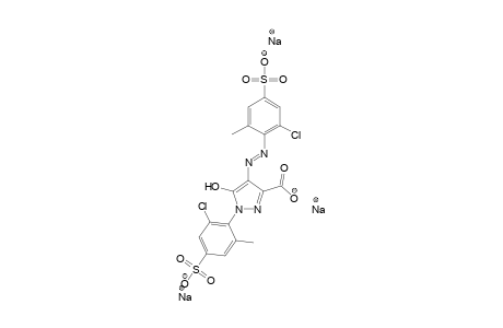 2-Pyrazoline-3-carboxylic acid, 1-(6-chloro-4-sulfo-o-tolyl)4-[(6-chloro-4-sulfo-o-tolyl)azo]-5-oxo-, trisodium salt