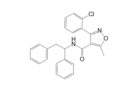 3-(o-chlorophenyl)-N-(1,2-diphenylethyl)-5-methyl-1-isoxazolecarboxamide