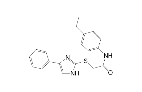 N-(4-ethylphenyl)-2-[(4-phenyl-1H-imidazol-2-yl)sulfanyl]acetamide