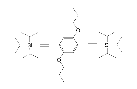 2-[2,5-dipropoxy-4-[2-tri(propan-2-yl)silylethynyl]phenyl]ethynyl-tri(propan-2-yl)silane