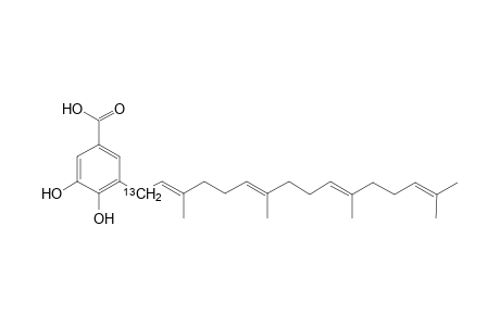 (2'E,6'E,10'E)-3-[1'-13C]Geranylgeranyl-4,5-dihydroxybenzoic acid