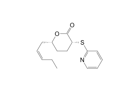 2H-Pyran-2-one, tetrahydro-6-(2-pentenyl)-3-(2-pyridinylthio)-, [3.alpha.,6.alpha.(Z)]-(.+-.)-