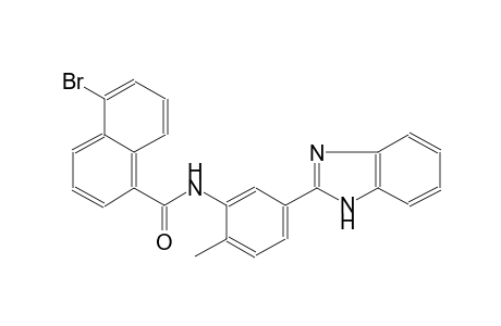 N-[5-(1H-benzimidazol-2-yl)-2-methylphenyl]-5-bromo-1-naphthamide