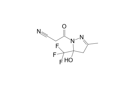 1-(Cyanoacetyl)-5-hydroxy-3-methyl-5-(trifluoromethyl)-4,5-dihydro-1H-pyrazole