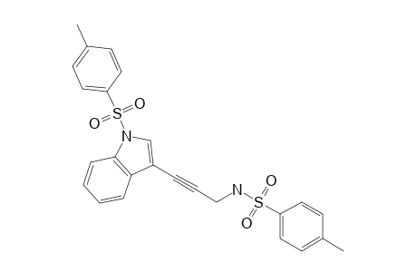 4-Methyl-N-[3-(1-tosylindol-3-yl)prop-2-ynyl]benzenesulfonamide