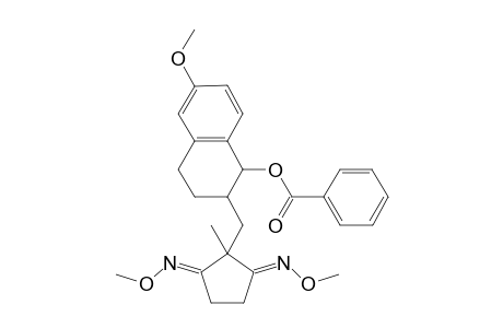 2-[(1'-CHI-BENZOYLOXY-6'-METHOXY-1',2',3',4'-TETRAHYDRONAPHTHALEN-2'-YL)-METHYL]-2-METHYLCYCLOPENTANE-1,3-DIONE-BIS-(O-METHYLOXIME)