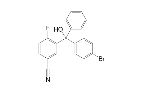 3-((4-Bromophenyl)(hydroxy)(phenyl)methyl)-4-fluorobenzonitrile