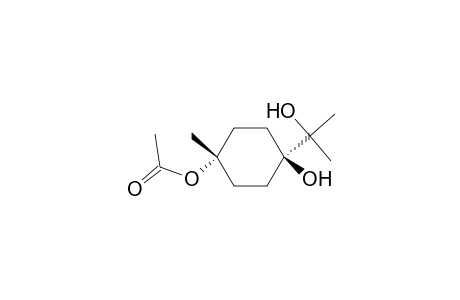 1,4-Cyclohexanediol, 1-(1-hydroxy-1-methylethyl)-4-methyl-, 4-acetate, trans-