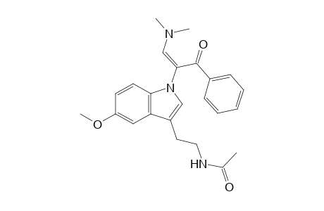 N-[2-(1-(1-(Dimethylamino)-3-oxo-3-phenylprop-1-en-2-yl)-5-methoxy-1H-indol-3-yl)ethyl]acetamide